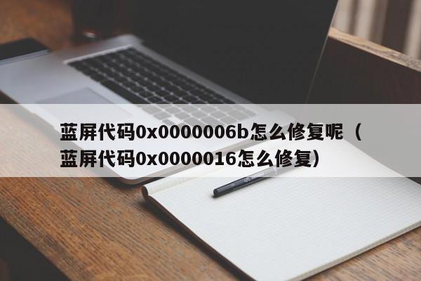 蓝屏代码0x0000006b怎么修复呢（蓝屏代码0x0000016怎么修复）